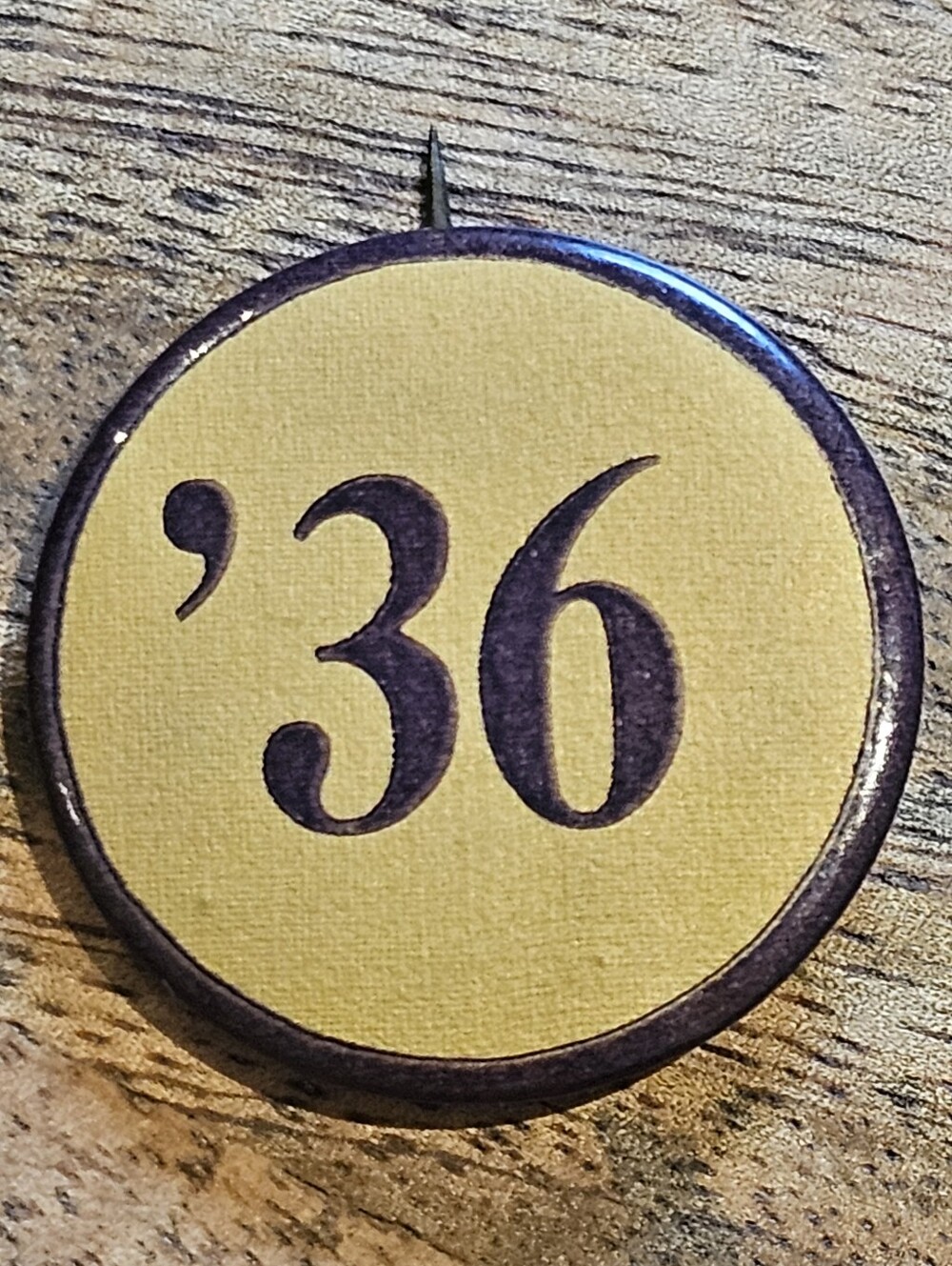 Vintage 1936 Celluloid Pinback Button - Whitehead & Hoag Co. Newark NJ